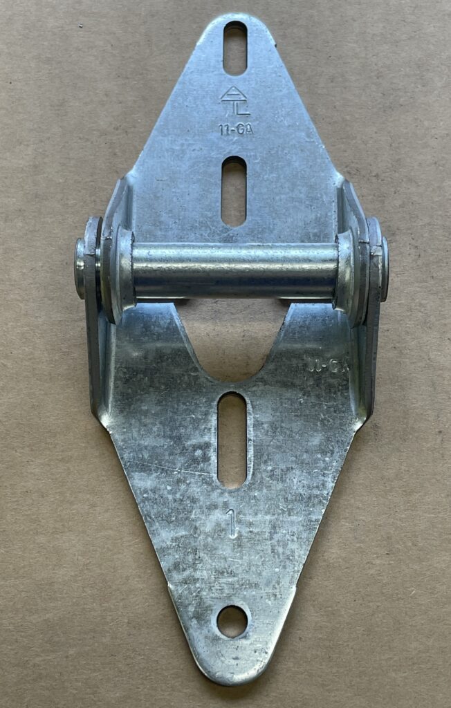replacement hinge for an overhead garage door