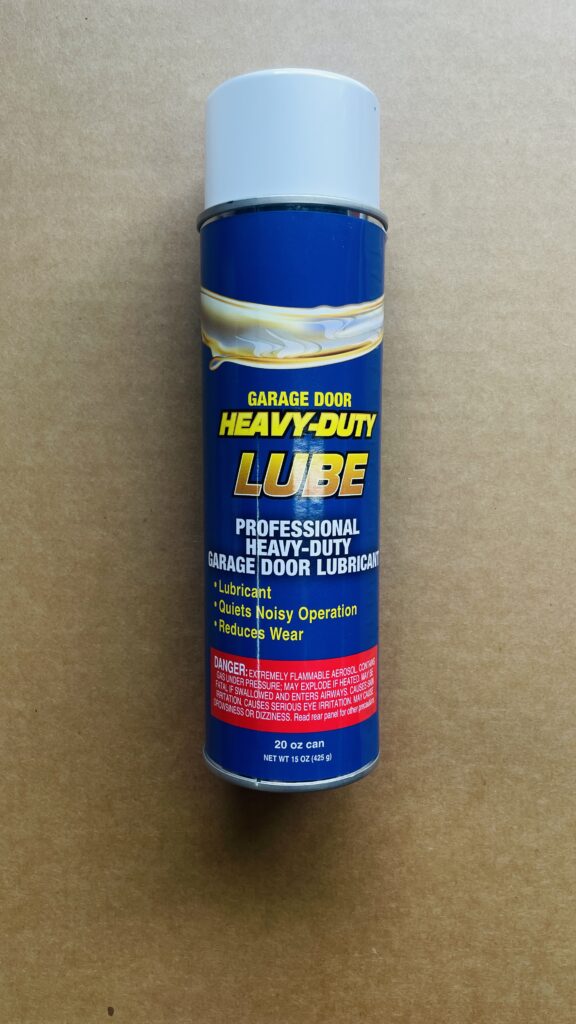 Lubricant for garage doors