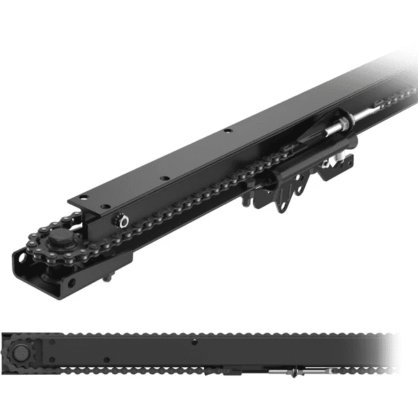 replacement chain rail for overhead garage door