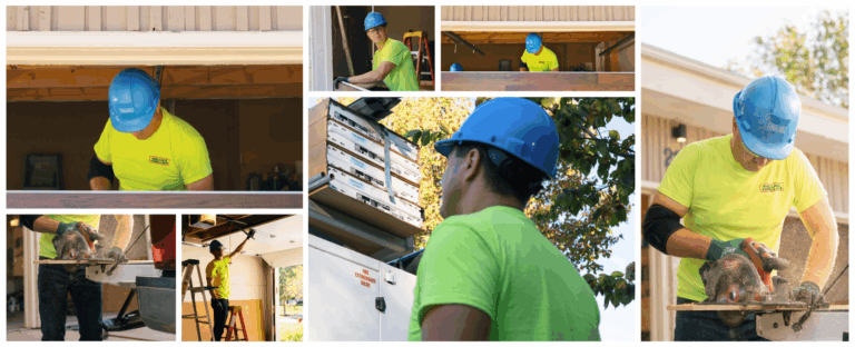 overhead garage door crew collage